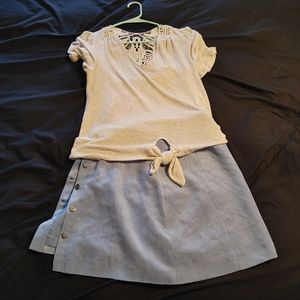 Shirt and a skirt